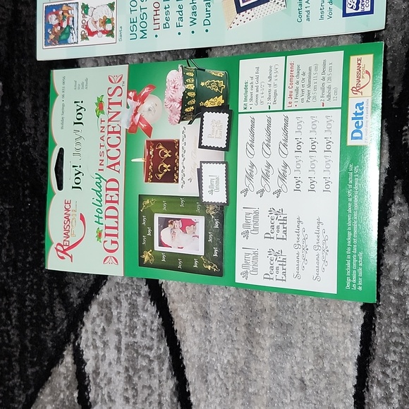 VINTAGE 1997 LOEW CORNELL INDOOR OUTDOOR HOILDAY RUB-ON TRANSFERS BUNDLE - Picture 2 of 16